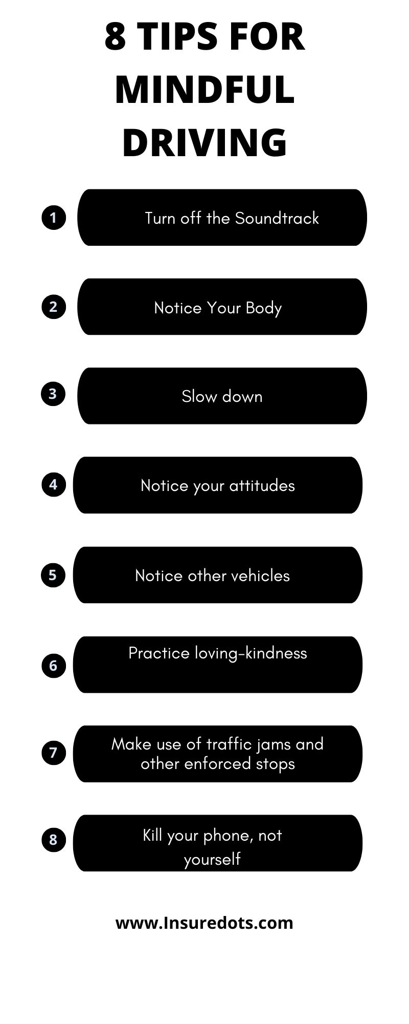 8 tips for mindful driving